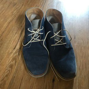 Cole Haan Lunargrand Blue Suede Dress Shoes